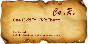 Csellár Róbert névjegykártya